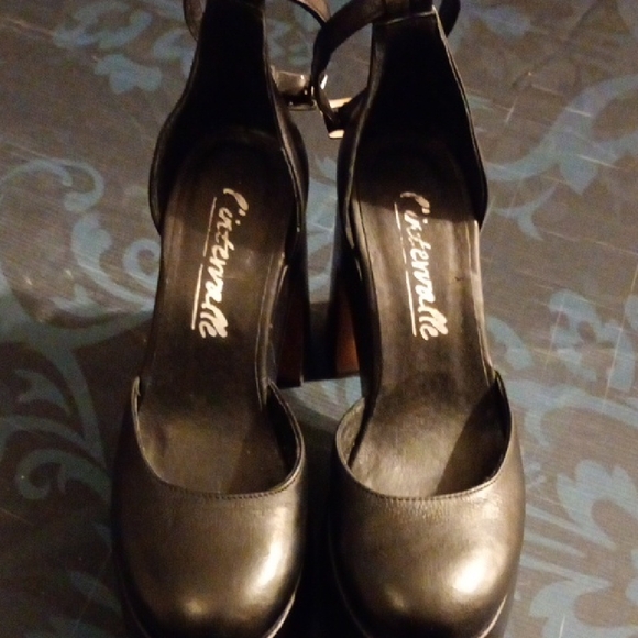 L'INTERVALLE Black Platform Mary Jane Shoes - Picture 6 of 9